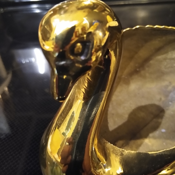 Solid brass swan - Picture 3 of 5